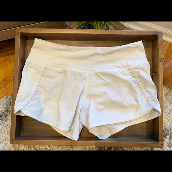 lululemon athletica Pants - Lululemon speed up shorts 4” white